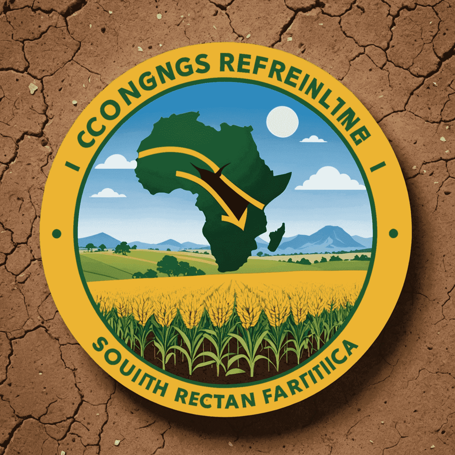 ConfGenSs logo depicting climate-resilient agriculture in South Africa