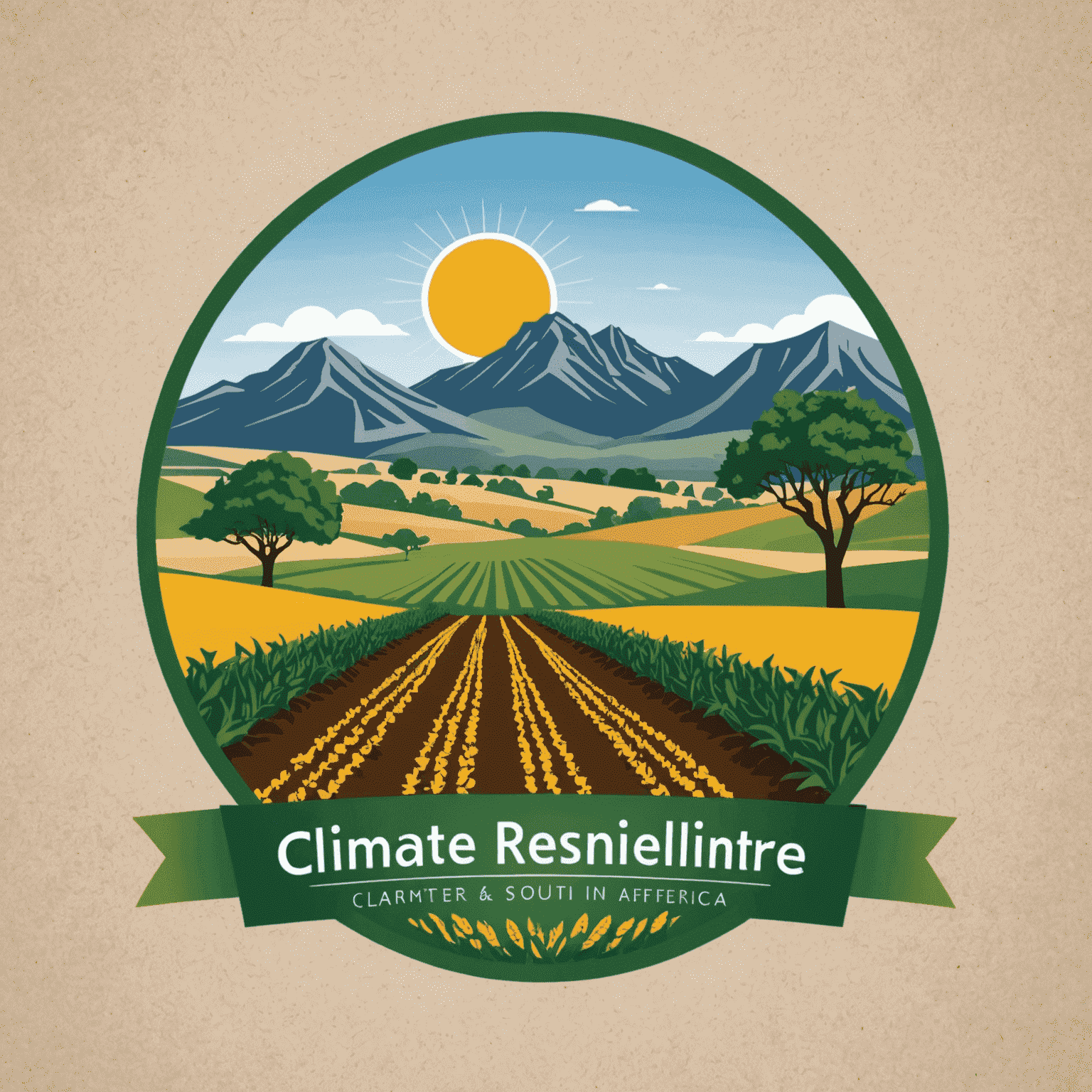 ConfGenSs logo depicting climate-resilient agriculture in South Africa