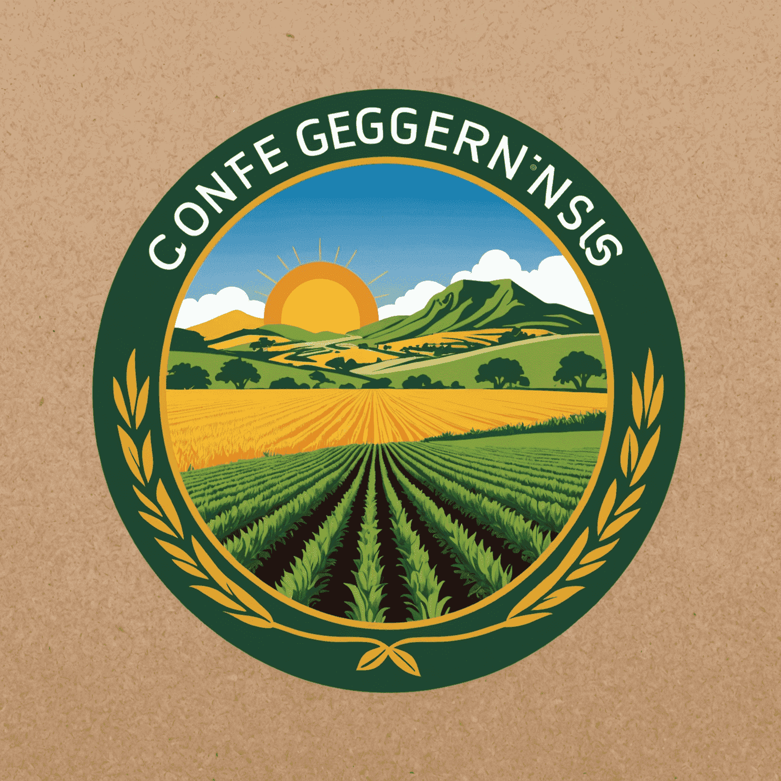 ConfGenSs logo depicting climate-resilient agriculture in South Africa