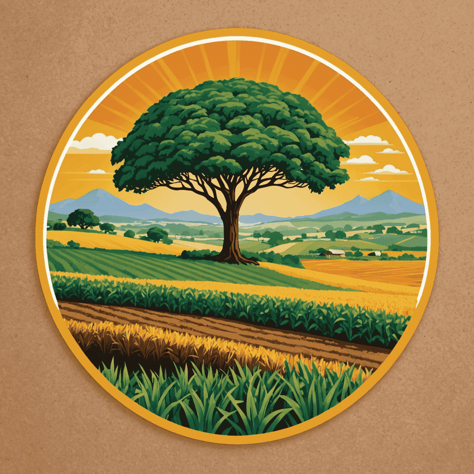 ConfGenSs logo depicting climate-resilient agriculture in South Africa